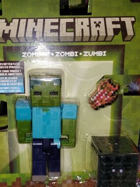 Kids' Minecraft Zombie Action Figure with Accessories